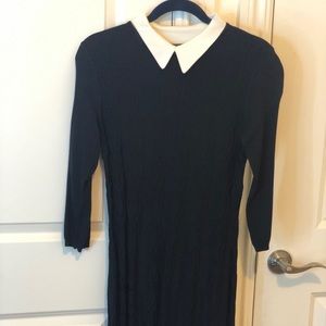 TWINSET Knit Pattern collar Swing dress